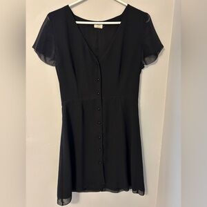 Aritzia Wilfred Black Mini Dress